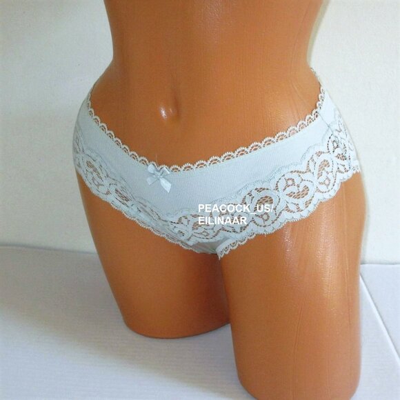 VICTORIA SECRET Body by Victoria Bikini Panty Size XL Silky Lace Mint Rare NWT - Picture 4 of 8